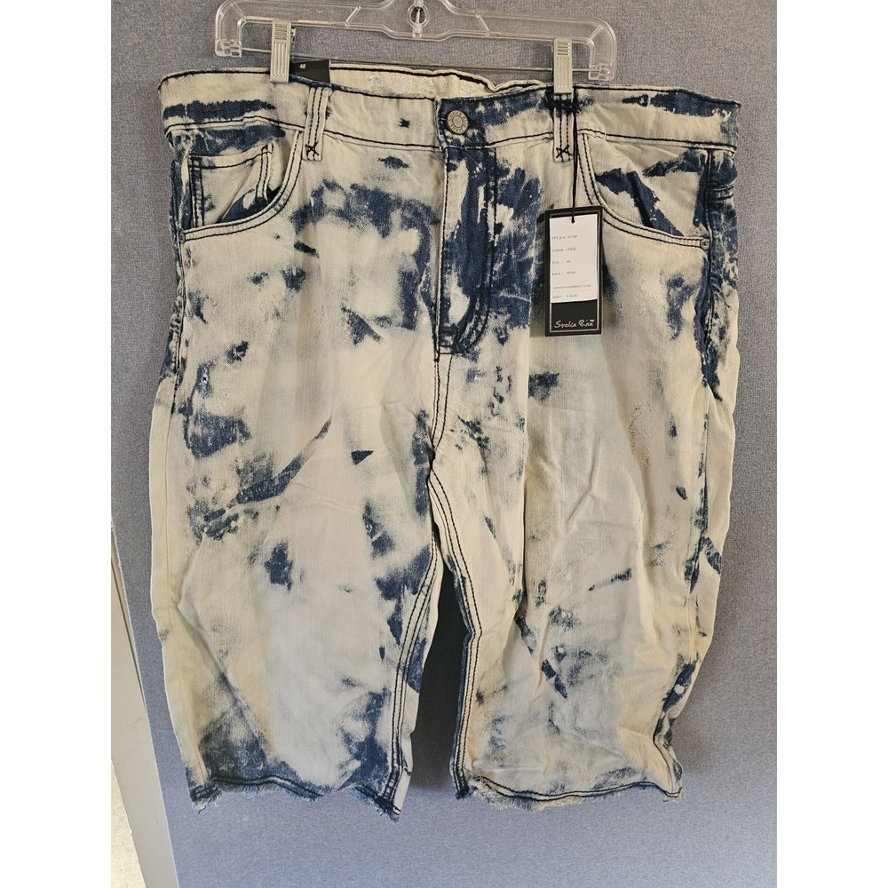 Smoke Rise Men's Denim Jeans Shorts Acid Wash Size 40 New With Tags NOS